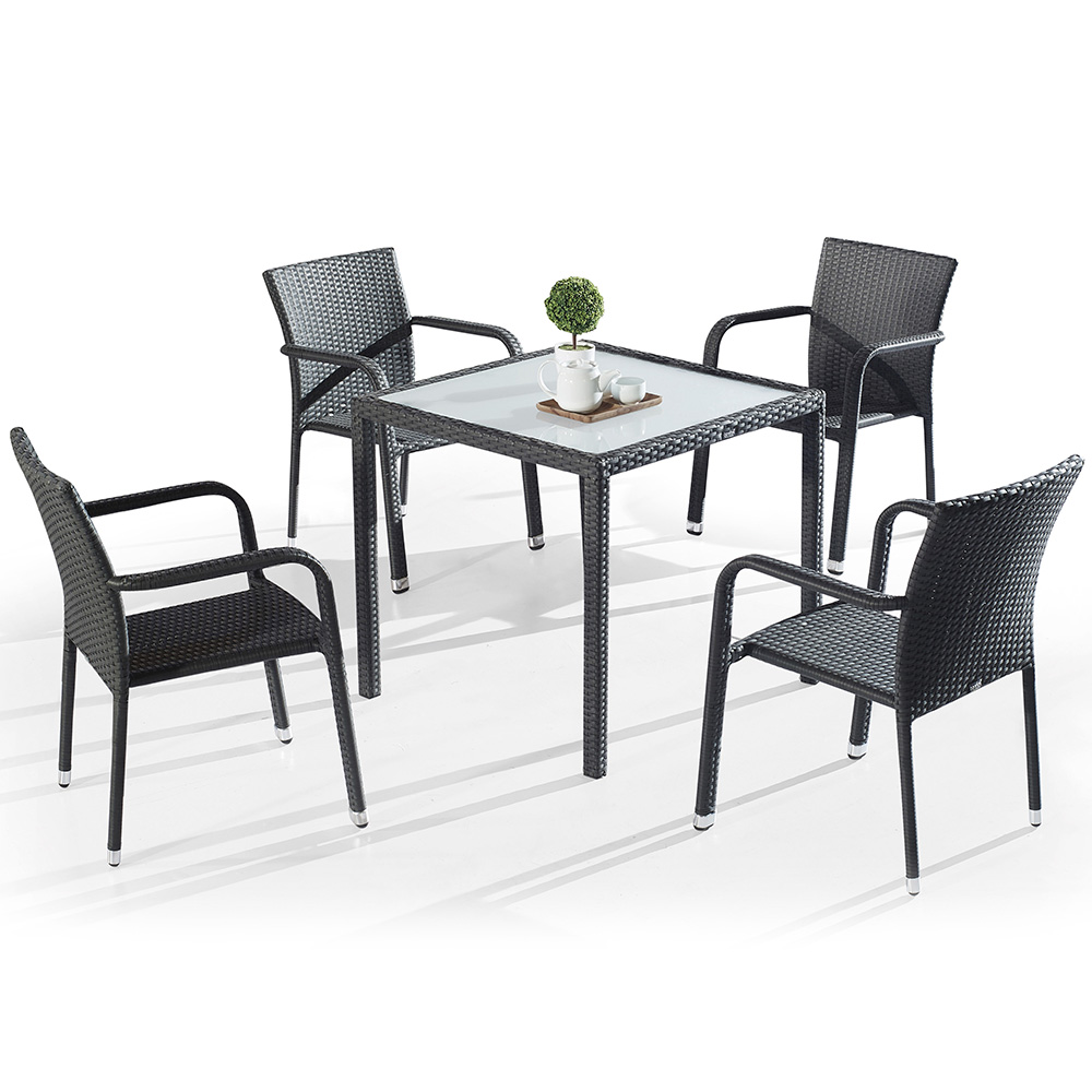 Bistro Garden Patio Outside Rattan Table Chairs Set Outside Rattan Table Chairs Set